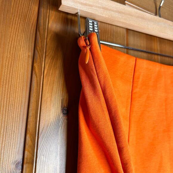 NWT Boden Side Split Jersey Skirt in‎ Orange Womens 6 Boho Retro 70s Summer Chic - Picture 6 of 9